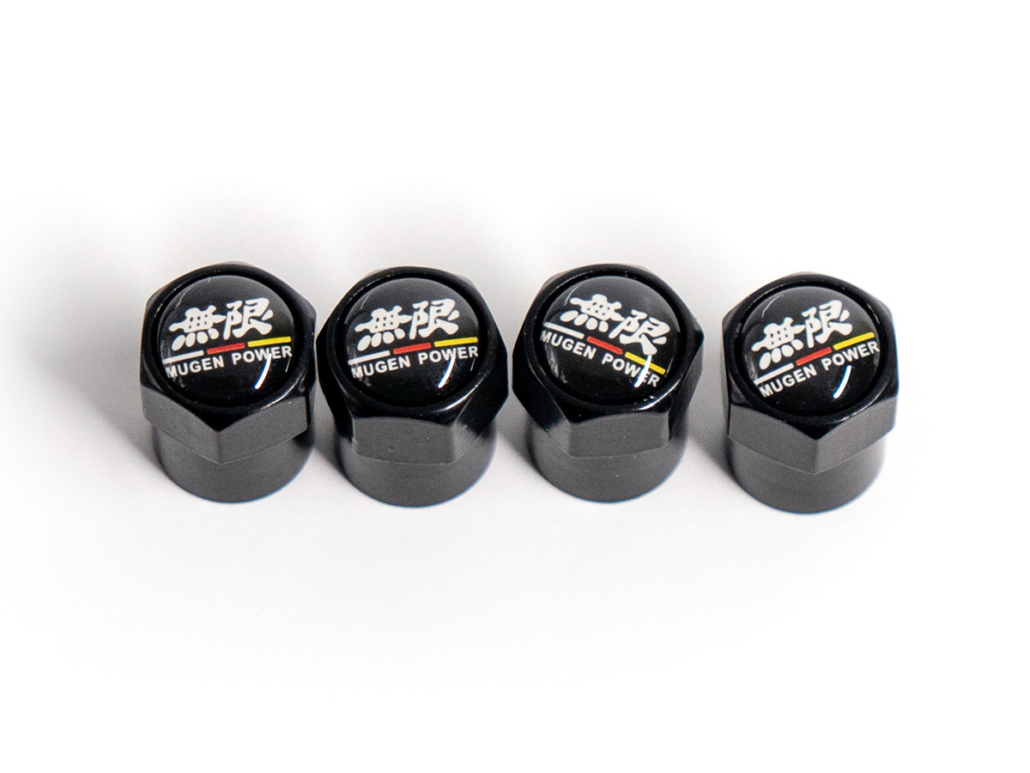 Mugen Tire Valve Cap Black Owlspeed