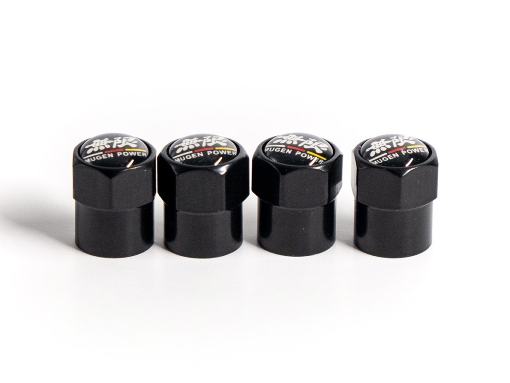 Mugen Tire Valve Cap Black Owlspeed